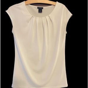 Ann Taylor cream blouse XS